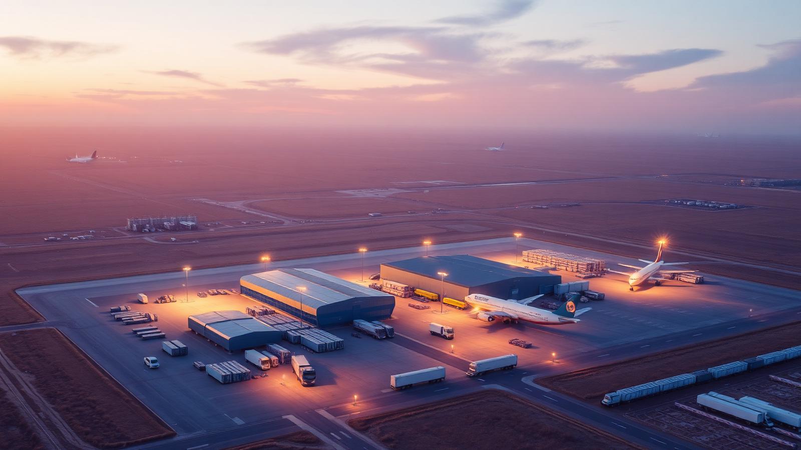 Airport logistics hub of SEZ Qyzyljar